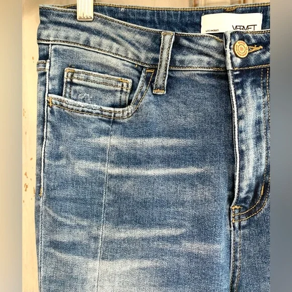 Vervet Boho Style Flare Leg Jeans Tag Sz 28 Actual 29x26 - Picture 4 of 9